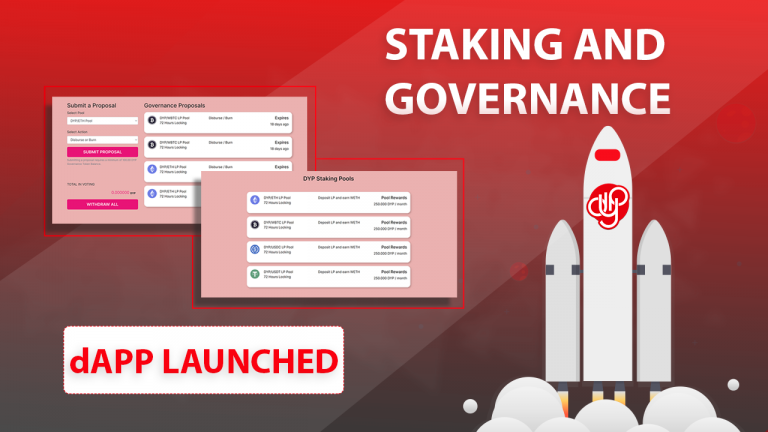 DeFi Yield Protocol (DYP) Staking and Governance is Now Live