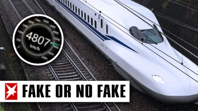 Fact check: train in Japan travels over 4800 km/h (Video)