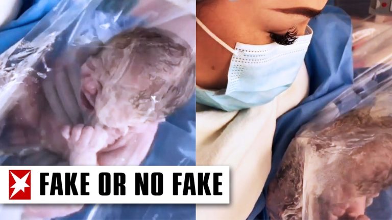 Born in Corona pandemic: Baby in a plastic film – a fact check