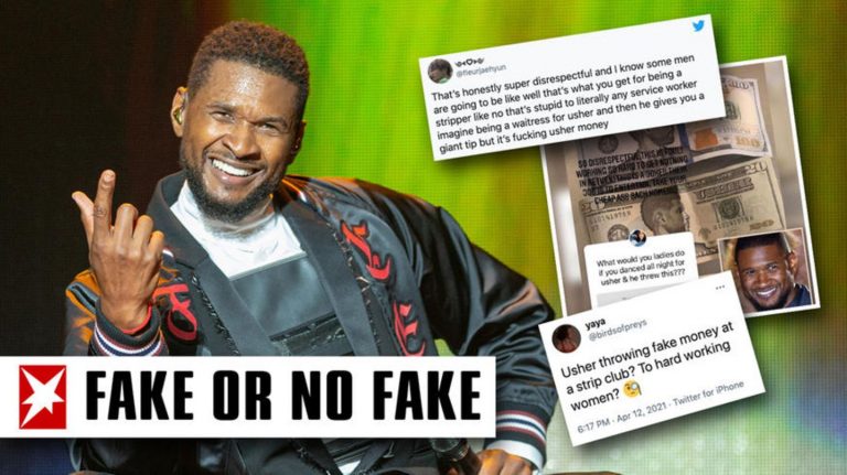 Usher Has paid the singer strippers with counterfeit money? (Video)
