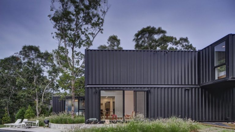 This luxurious holiday home has been transformed from six shipping containers