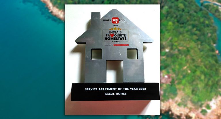 Gagal Home bestowed with the Service apartment of the year 2022 award by MakeMyTrip
